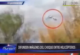 Argentina: difunden imágenes del choque entre helicópteros