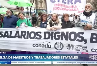 Argentina: huelga de maestros y trabajadores estatales