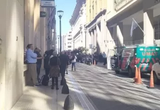 Argentina: se registró incendio en el quinto piso del Banco Nación