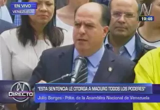 Asamblea Nacional de Venezuela: "Nicolás Maduro dio un golpe de Estado" 