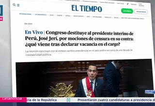 Así informó la prensa internacional la censura de pdte. José Jerí