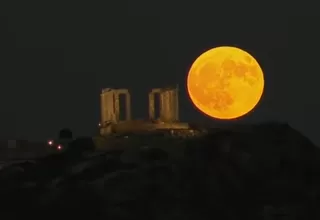 Así se vio la primera superluna del 2024