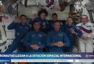 Astronautas llegaron a la ISS en un viaje récord de ocho horas