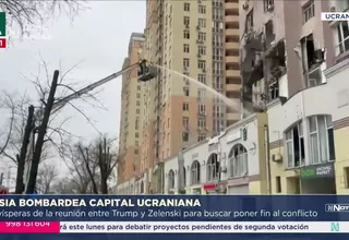 Ataque ruso deja heridos en Kiev antes de reunión con Trump