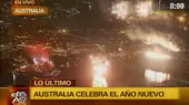 Australia: celebran con fuegos artificiales llegada del año 2015 - Noticias de fuegos-artificiales