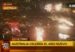 Australia: celebran con fuegos artificiales llegada del año 2015