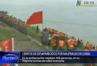 Un barco naufraga en China con más de 450 pasajeros a bordo