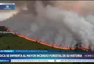 Bélgica enfrenta el mayor incendio forestal de su historia