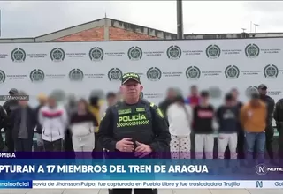 Bogotá: Policía capturó a presuntos miembros del Tren de Aragua