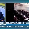 Bolivia: Cuatro fallecidos tras asamblea universitaria 