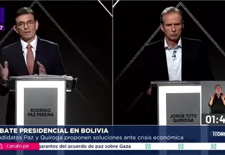Bolivia: Debate presidencial entre Jorge Quiroga y Rodrigo Paz