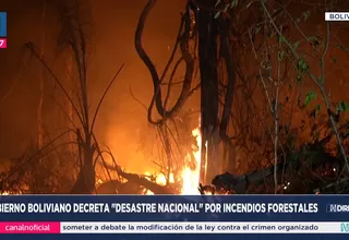 Bolivia decreta "desastre nacional" por incendios forestales