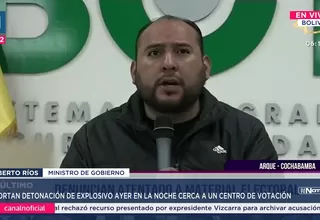 Bolivia: Explosión cerca de local electoral en Cochabamba