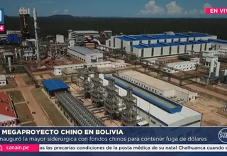 Bolivia inauguró complejo siderúrgico con inversión china