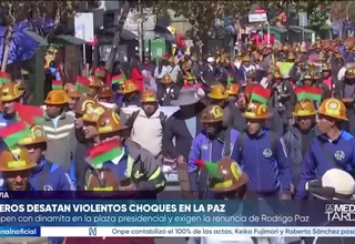 Bolivia: Miles de mineros paralizan La Paz y chocan con policías