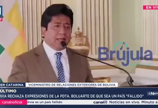 Bolivia rechaza declaraciones de Dina Boluarte en el Congreso