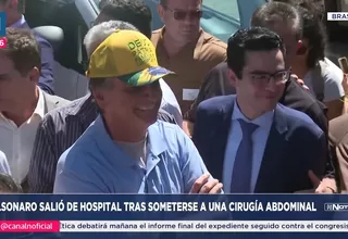 Bolsonaro sale del hospital tras tres semanas internado por una cirugía intestinal 