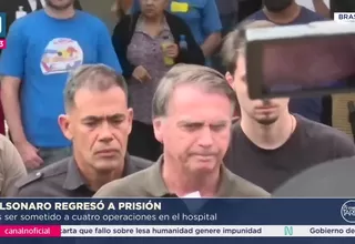Bolsonaro fue dado de alta y regresó a custodia de la Policía Federal