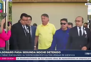 Bolsonaro pasa su segunda noche detenido tras manipular tobillera