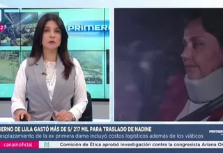 Brasil gastó S/ 217 mil en traslado de Nadine Heredia