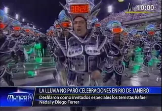 Brasil: lluvia no paró celebraciones en Rio de Janeiro