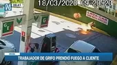 Brasil: Trabajador de grifo prendió fuego a cliente - Noticias de alerta noticias