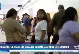 Buenos Aires, entre las ciudades con más electores peruanos en el exterior, se desarrolló con normalidad