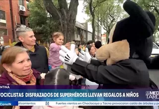 Buenos Aires: Motociclistas llevan juguetes a niños en hospital