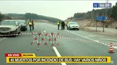 Al menos 45 muertos deja incendio de bus en Bulgaria - Noticias de buses