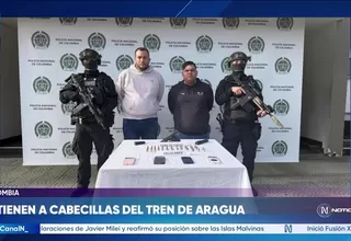 Capturan a dos altos cabecillas del Tren de Aragua en Colombia