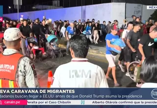 Caravana migrante busca llegar a EEUU antes de que asuma Trump