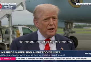 Caso Epstein: Trump niega haber sido alertado de lista