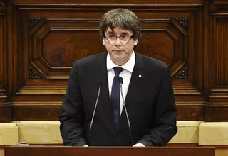 Presidente de Cataluña pidió suspender declaración de independencia