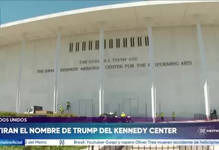Centro Kennedy retiró el nombre de Donald Trump de su fachada