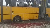 Cerca de diez personas murieron tras caer un cohete en un bus en Ucrania - Noticias de donetsk