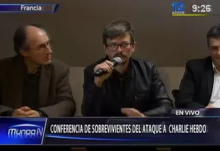 Charlie Hebdo: caricaturista rompe en llanto durante conferencia de prensa