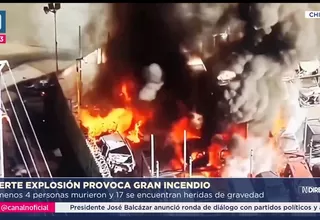 Chile: al menos 4 muertos tras explosión de camión cisterna