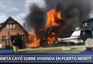 Chile: avioneta cayó en una casa y dejó al menos 6 muertos