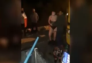 Chile: Camioneros huelguistas celebraron fiesta con alcohol en la vía pública