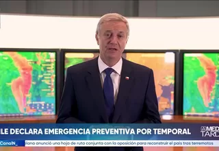 Chile declara emergencia preventiva por temporal en 10 regiones
