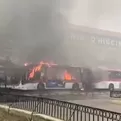 Chile: Queman bus durante enfrentamiento