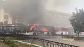 Chile: Queman bus durante enfrentamiento - Noticias de gimnasia-esgrima-plata