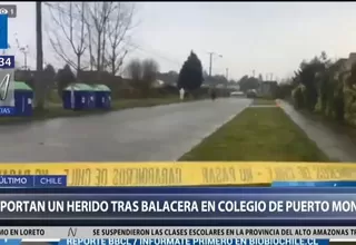 Chile: alumno de 14 años resultó herido tras tiroteo en colegio de Puerto Montt