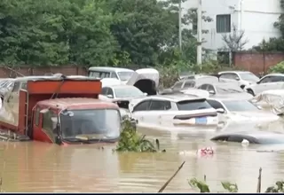 China: Al menos 6 fallecidos dejaron inundaciones y se ordenó evacuación de miles