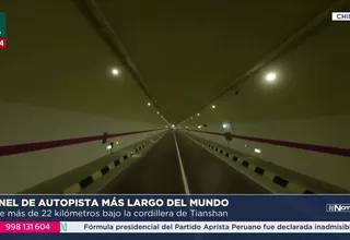 China inaugura el túnel de autopista más largo del mundo