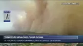 Una inmensa tormenta de arena cubrió una provincia de China - Noticias de arena-peru