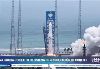 China prueba con éxito su sistema de recuperación de cohetes