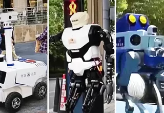 China prueba robots policías para patrullaje y tránsito