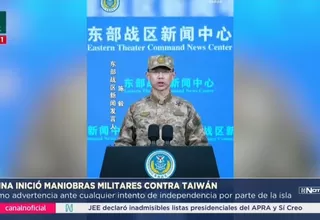 China realiza maniobras militares con fuego real cerca de Taiwán