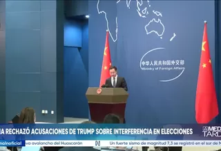 China rechaza acusaciones de Trump sobre interferencia electoral
